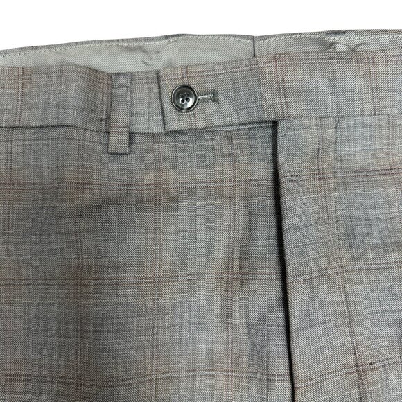 NWT Men's CALVIN KLEIN Mabry Suit Pants Unhemmed Plaid Dress Pants | Size 50R - Picture 6 of 9